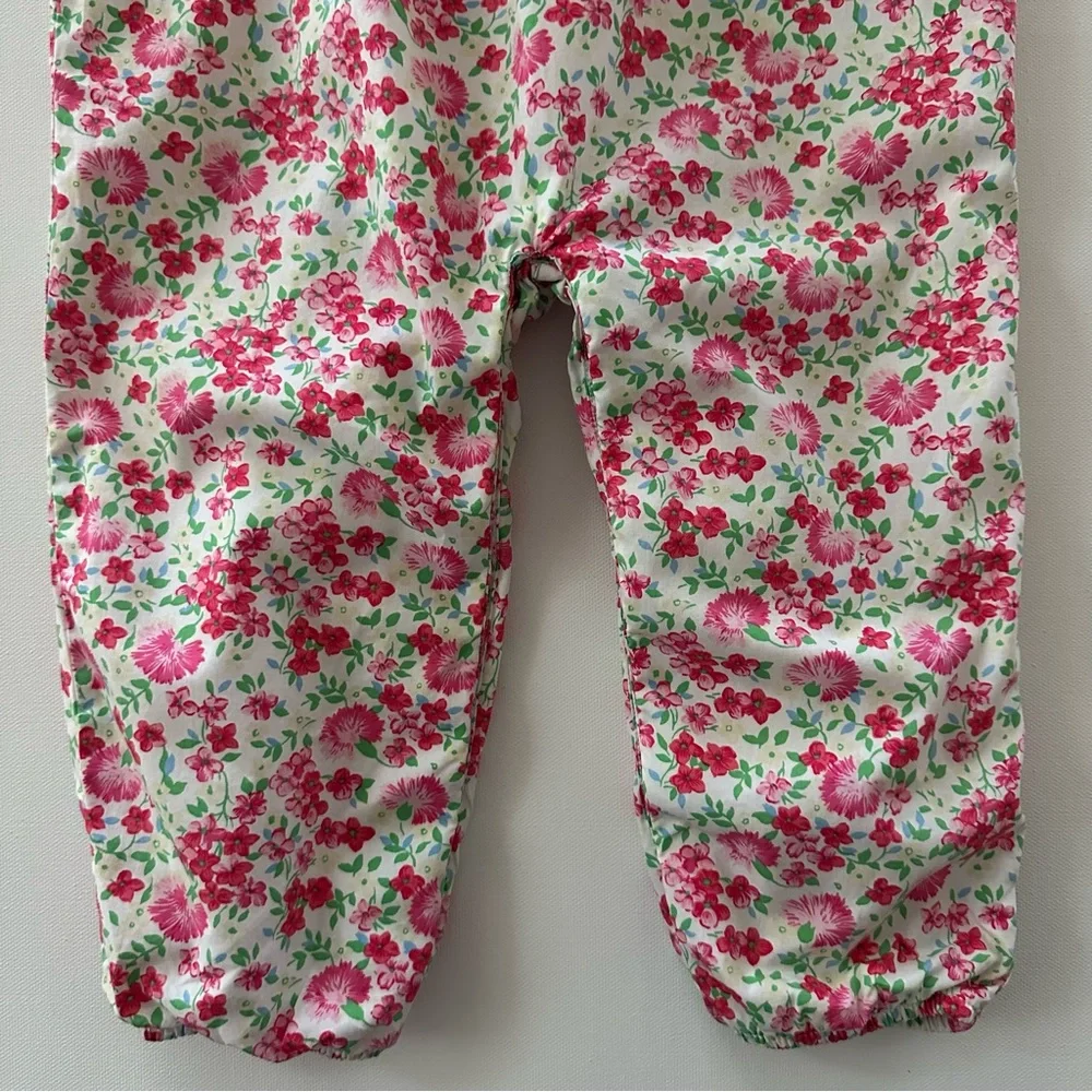 Ralph Lauren 24 Months Baby Girl Pink Floral Smocked Romper Jumpsuit Spring